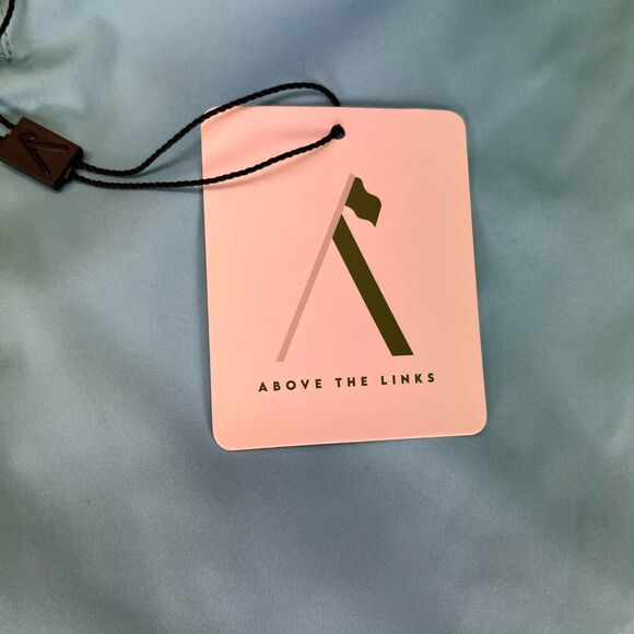 Above The Links Golf Pullover Men 2XL Aqua Gunmetal Half Zip Performance Shirt - Picture 6 of 9